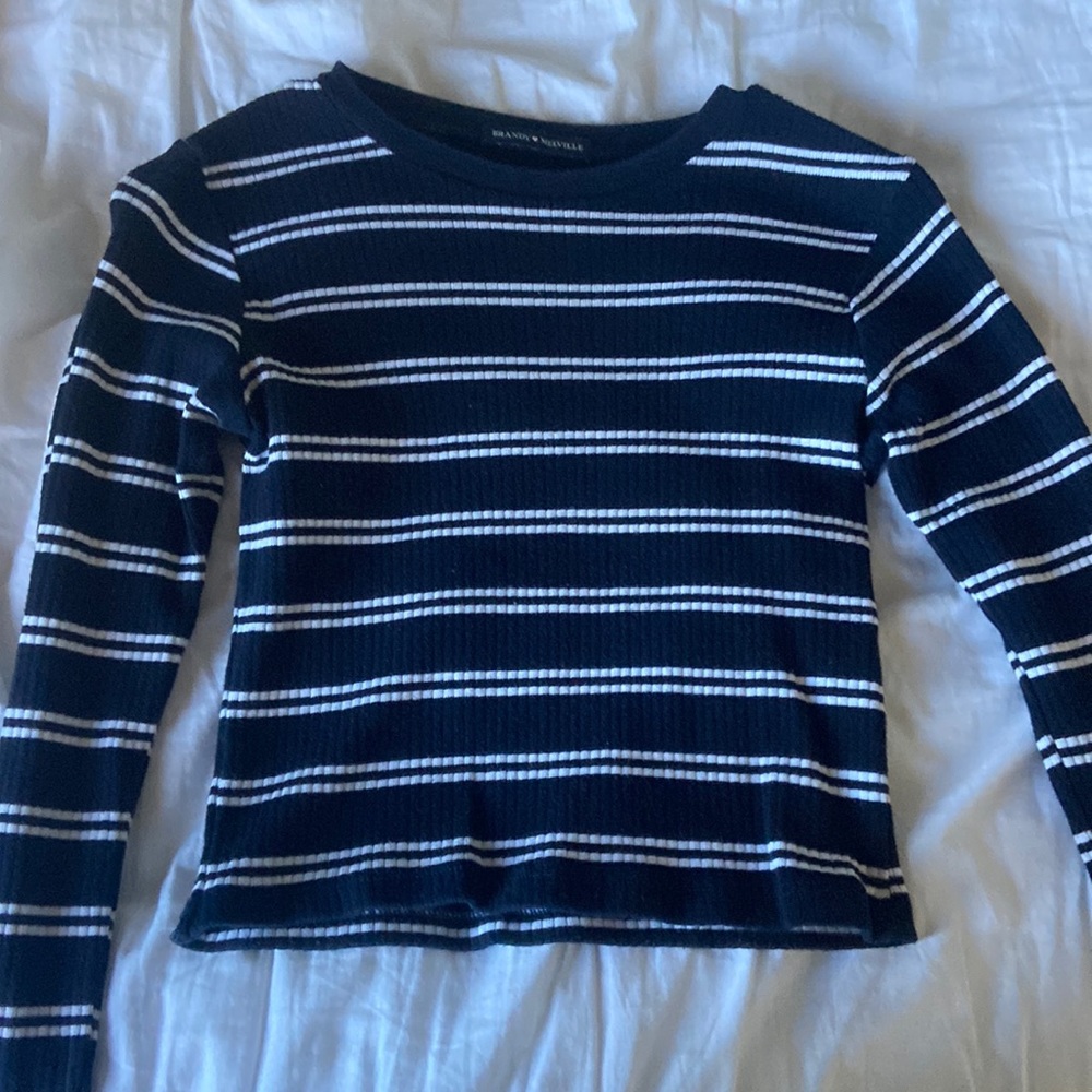 brandy navy striped long sleeve